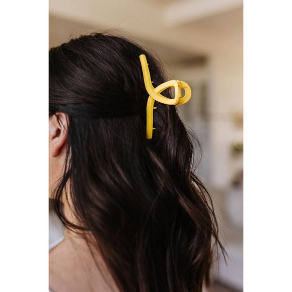 NEW 123 AMORE women's claw clip set in lemon - Picture 7 of 10